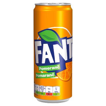 Fanta pomaranča 0,33 l pločevinka