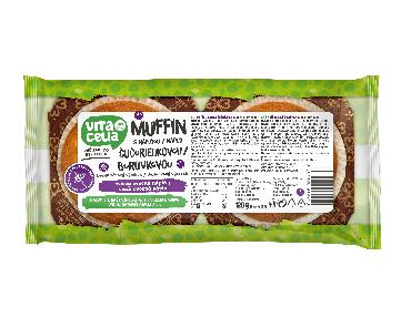 Brezglutenski mafin z borovničevim nadevom 2x60g