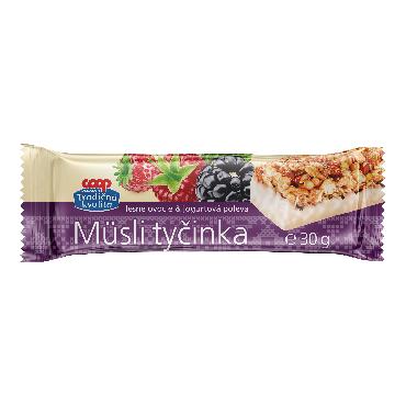 COOP Müsli ploščica gozdni sadeži 30g TK