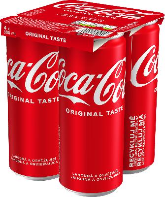Coca-Cola (4 pločevinke) 4 x 0,33 l pločevinke