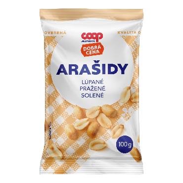 COOP Arašidi olupljeni praženi soljeni 100g DC