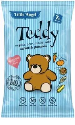 BIO Prigrizek Teddy korenček in buča 30 g