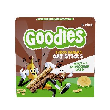 Ovsene ploščice Goodies s kakavom in banano 5x23g