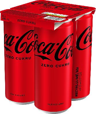 Coca-Cola Zero (4 pločevinke) 4 x 0,33 l pločevinke